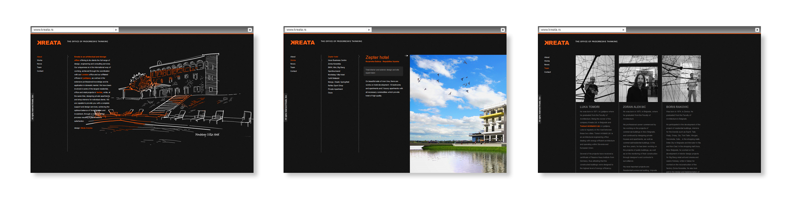 Kreata website